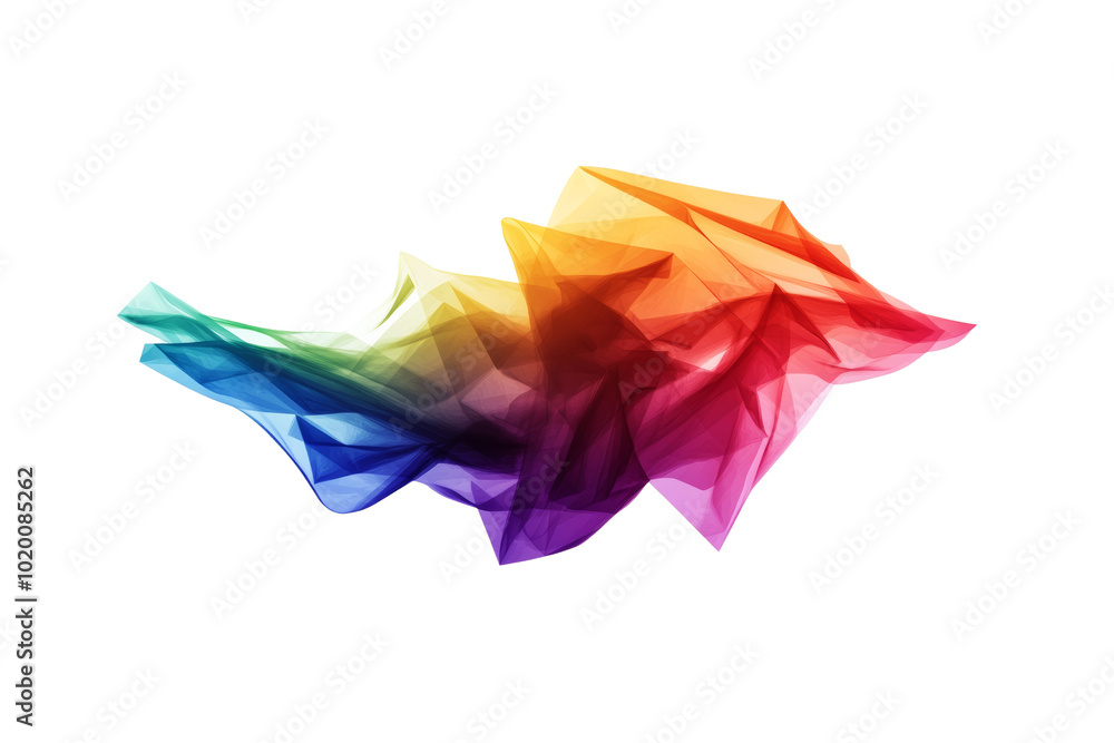 Leinwandbilder abstract colorful geometric shape with a gradient effect, perfect for modern design projects and bac