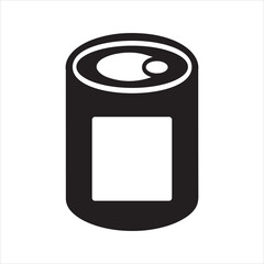 Free food and drink icon. Canned food icon