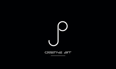 JO, OJ, J, O abstract letters logo monogram