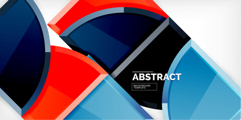 Glossy circles geometric background. Vector Illustration For Wallpaper, Banner, Background, Card, Book Illustration, landing page