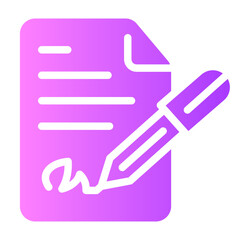 contract Gradient icon