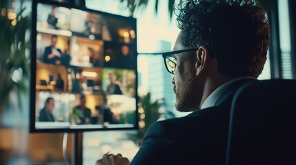 Professional Online Meeting with Multiple Participants