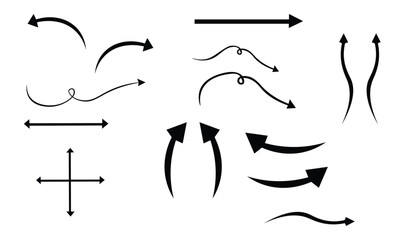 arrow set collection design vector