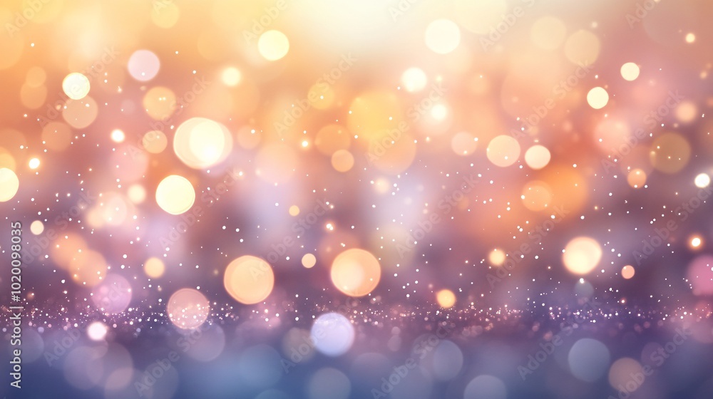 Poster colorful bokeh lights create a dreamy, mesmerizing background. ideal for a variety of visual project
