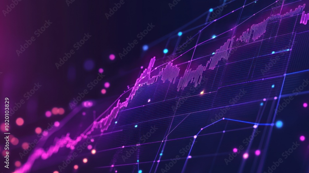 Poster a graph showing the growth of returns on the staking platform. users can plan and adjust their inves