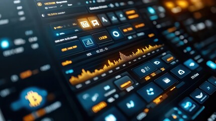 Staking platform app screen showing accumulated returns and locked amounts in various cryptocurrencies."
