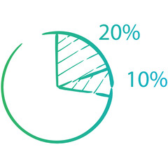 Business infographics icons with different diagram vector illustration. Abstract data visualization, marketing charts and graphs. Business statistics, planning and analytics, forecasting growth rates