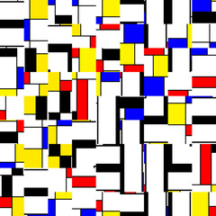 abstract colorful mozaic tiles, illustration design