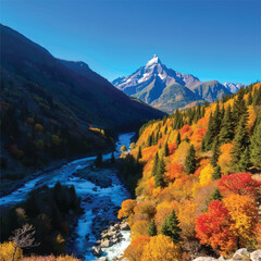 autumn in the mountain