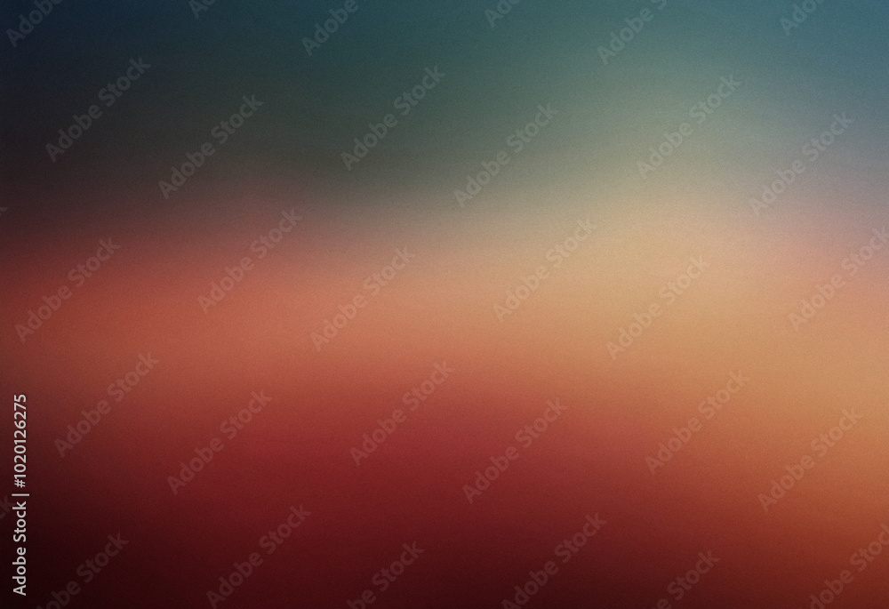 Poster blurred background with gradient colors of blue, orange, and red.