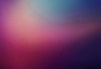 Fototapeta premium Grainy, abstract gradient background in shades of blue, pink, and purple.