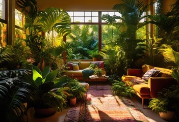 colorful lush plant life thriving bright inviting indoor spaces various greenery textured leaves, plants, houseplants, nature, decor, sunlight, pots