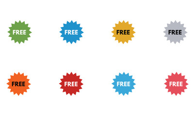 free label tag design vector for use.