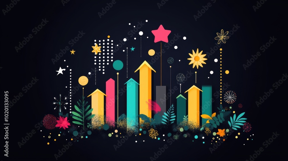 Poster a social media analytics dashboard displaying trending topics and hashtags, showing the most popular