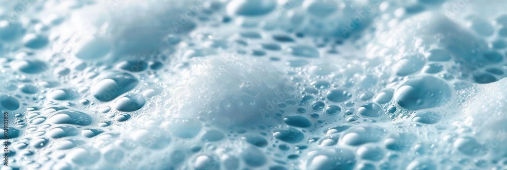 Poster bubbles cover the surface of a tranquil bath, providing a calming and rejuvenating experience perfec