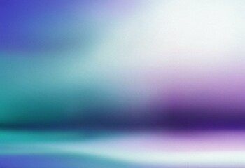 Fototapeta premium Abstract blue, purple, and white gradient background with subtle grain texture.