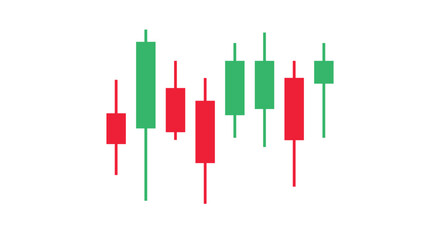 Trading candle stick pattern chart design icon. Crypto candles sign, stock and forex business investment trading analysis.