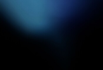 An abstract blue gradient fades into black with a grainy texture.