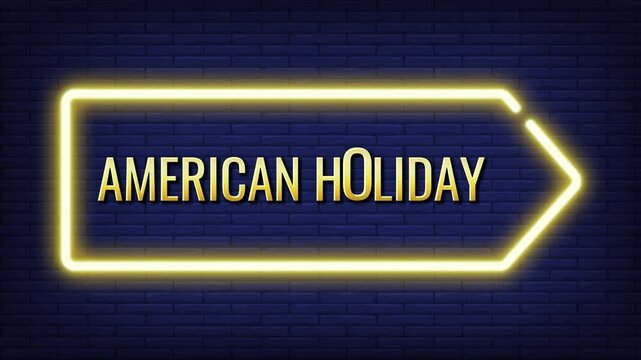 Celebrate native American Heritage month in November American festive enjoying Indian culture. Enjoy annual in USA, animation vedio, flag, golden color.