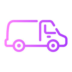 moving truck Line Gradient Icon