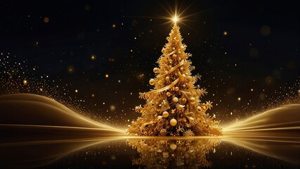 Obraz premium christmas tree in the night