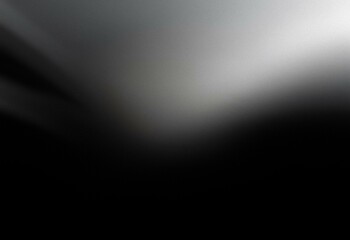 A grainy, abstract black and white gradient background.