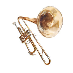 Naklejka premium Vintage Music Instrument Clipart Vector Illustration