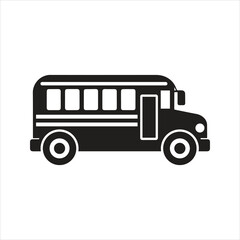 School bus icon. Public transport icon