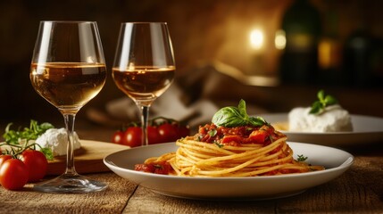 The Pasta and Wine Delight