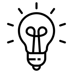 Lightbulb Icon For Design Element