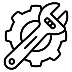 Wrench Icon For Design Element