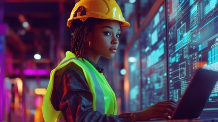 Naklejka premium The Engineer at Work