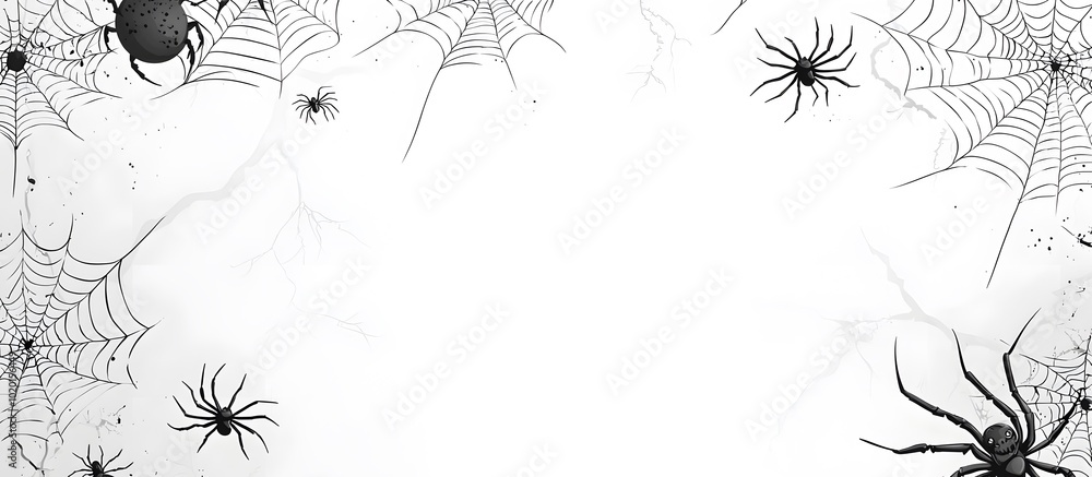 Fototapete spider web background with space for text