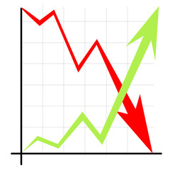 Obraz premium fall chart
