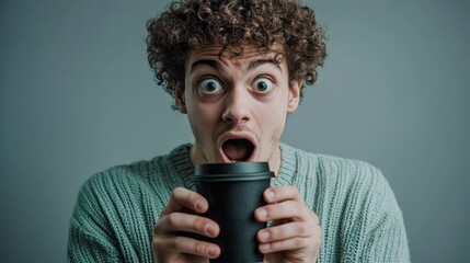 The Surprised Young Man