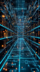 Fototapeta premium The Virtual Library, Digital Archiving and Preservation