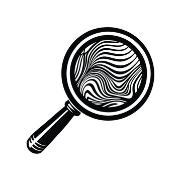 recommend clip art: Search magnifying glass vector line art