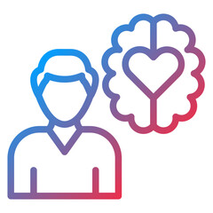 Obraz premium Emotional Awareness Icon Style