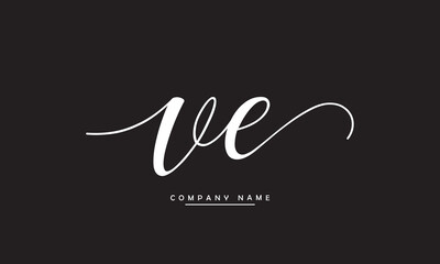 VE, EV, V, E Abstract Letters Logo Monogram