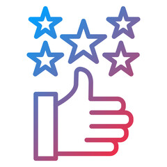 5 Stars Icon Style