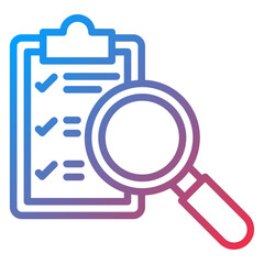 Survey Search Icon Style