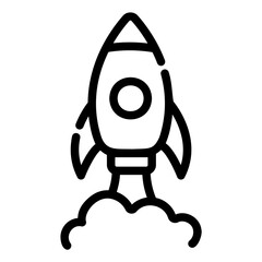 rocket Line Icon