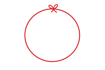 赤い糸赤いリボンフレーム素材