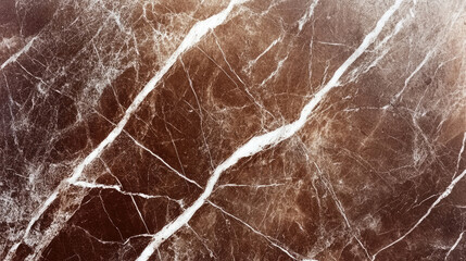 Fototapeta premium Elegant brown marble texture with white veins