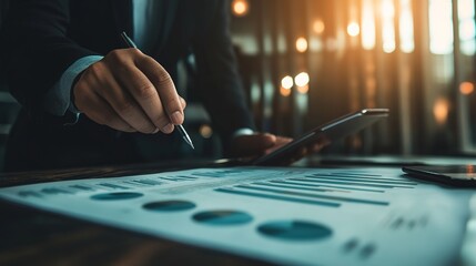 Business Analytics Presentation with Charts and Data
