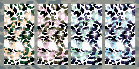 wild animal patterns leopard lion trend patterns vector pattern work