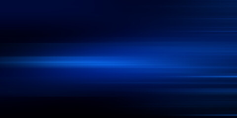 Modern blue abstract high-speed light motion effect on black background
