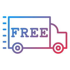 Free Shipping Icon Style