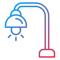 Book Lamp Icon Style