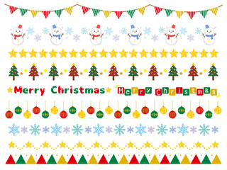 クリスマスのラインセット